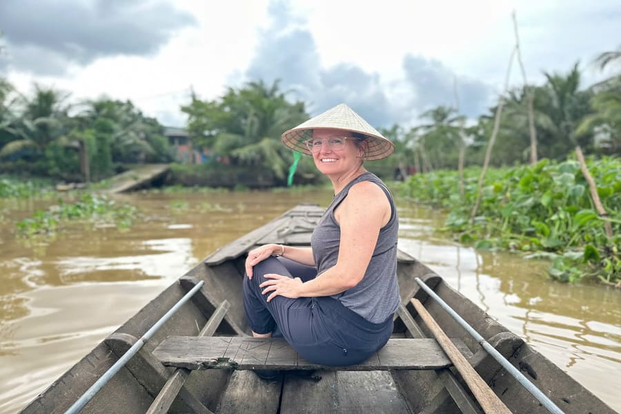 happy guest with vietnam tour company