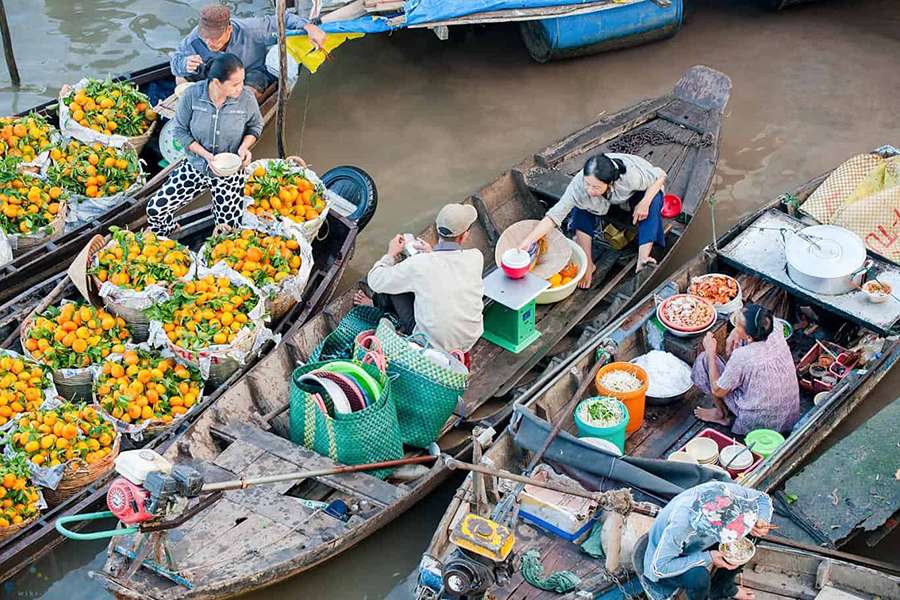 Cai Rang floating market, Can Tho - Vietnam tour packages