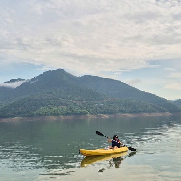 kayaking in mai chau - vietnam day tours