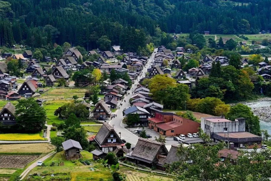 Shirakawa Asia village tourism