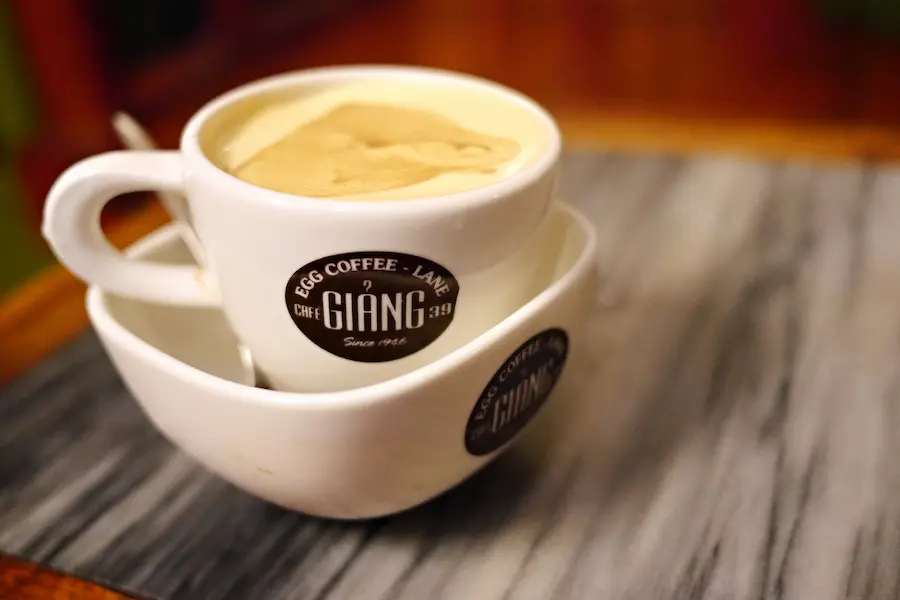 vietnam rainy season - egg coffee